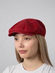Кепка STETSON арт. 6191105 IVY CAP SUSTAINABLE CORDUROY (красный)